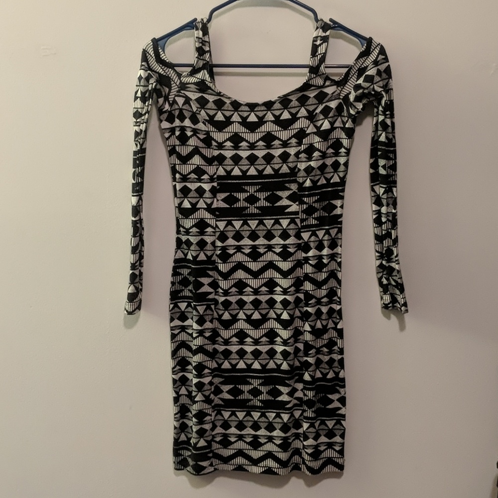 Geometric print Nollie party dress
